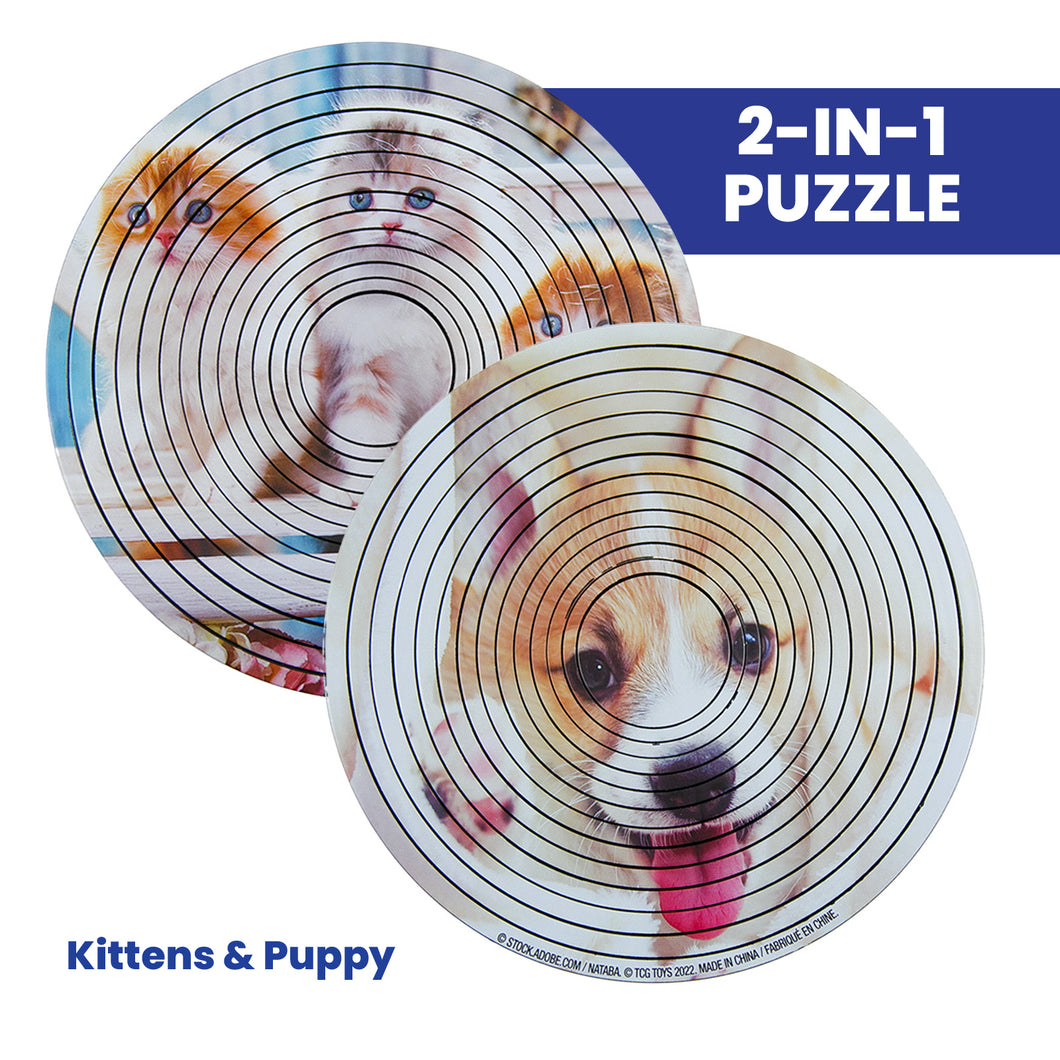 Spin Flip Puzzles | Kittens & Puppy